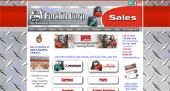 Desktop Screenshot of pmtforklift.com